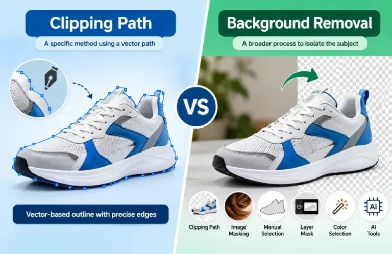 Background Removal vs Clipping Path: Key Differences (2026)