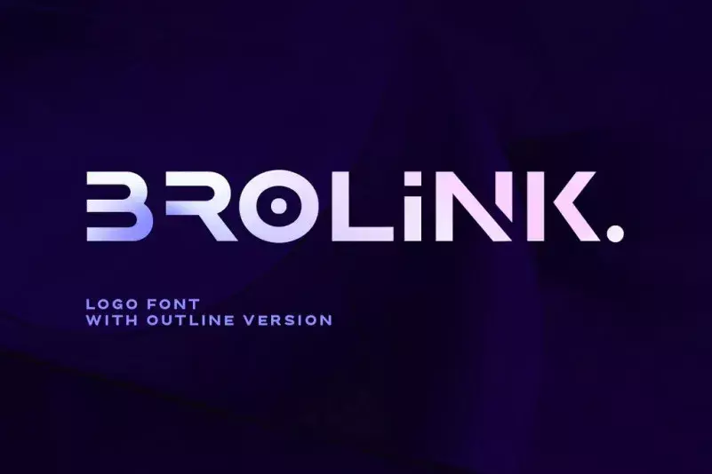 brolink creative designing font