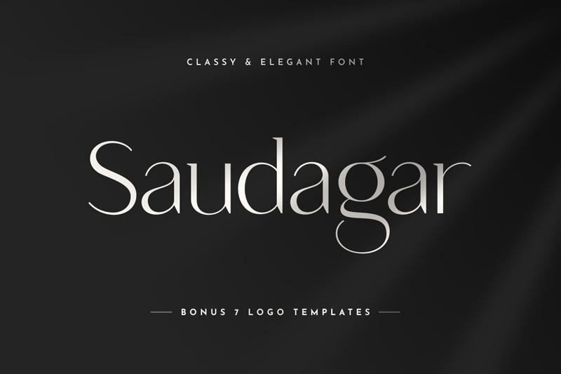Saudagar – Classy Logo Font