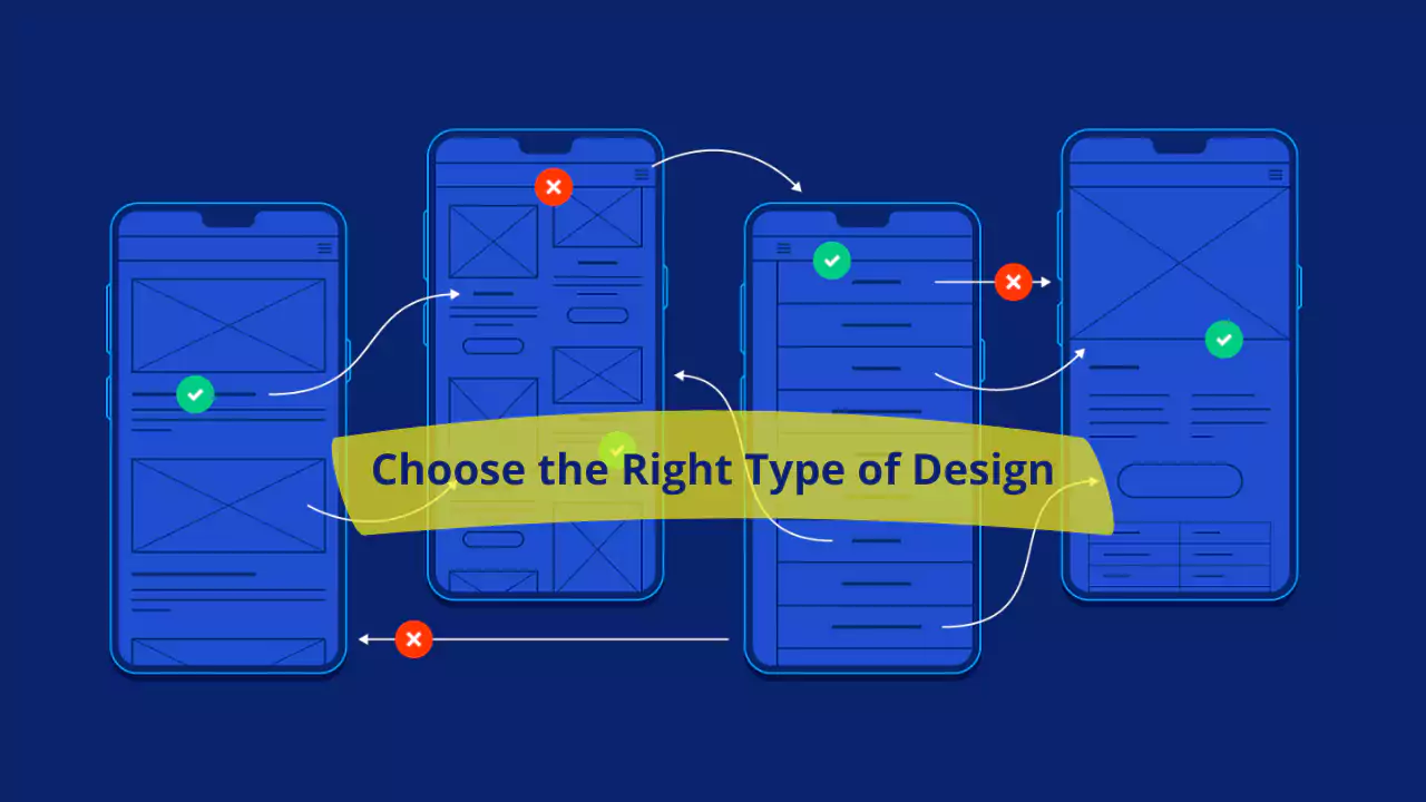 right type of design choosing 