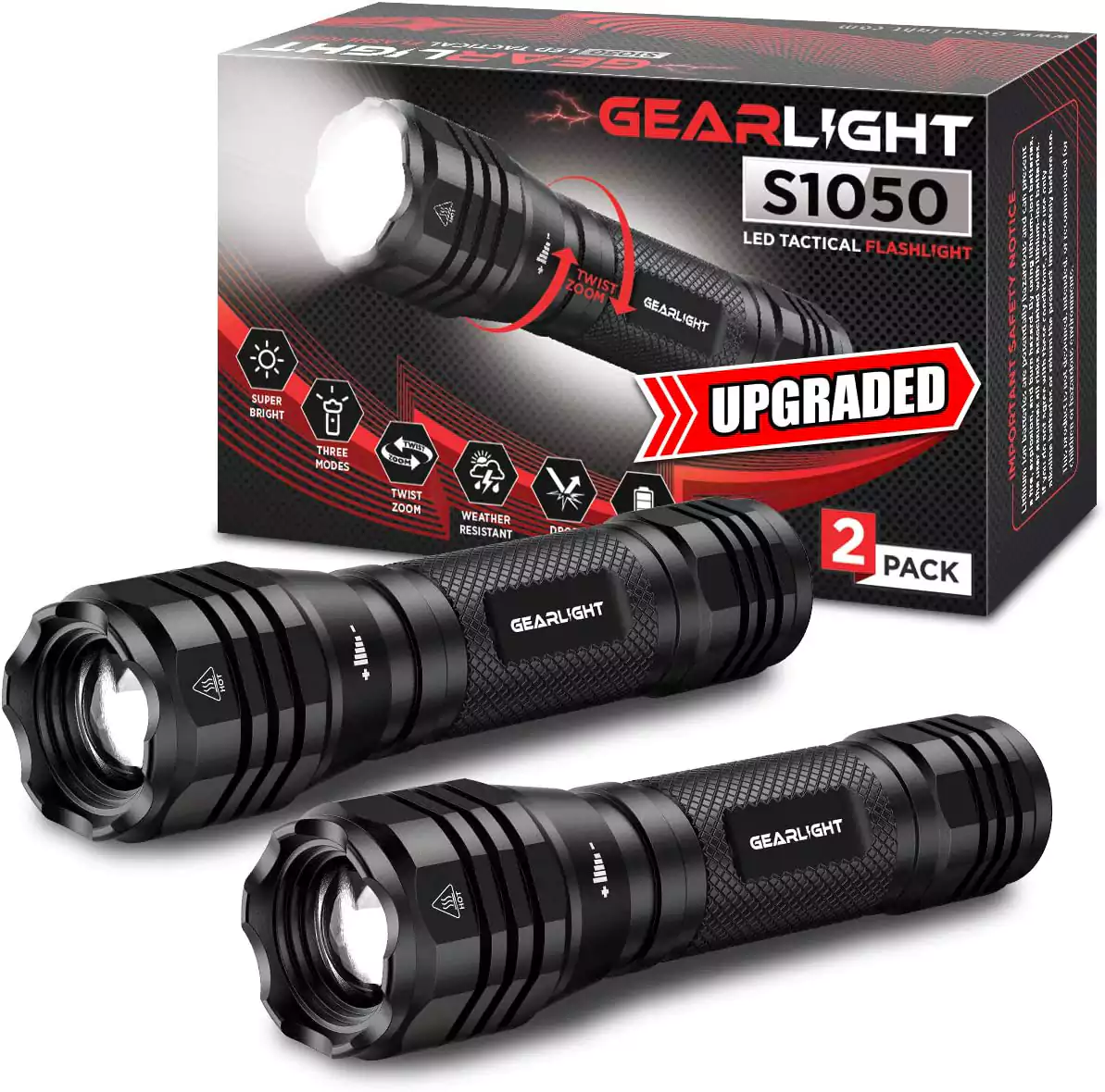 GearLight S1050 LED Flashlight,Best GearLight Flashlight, Action Camera Flashlight