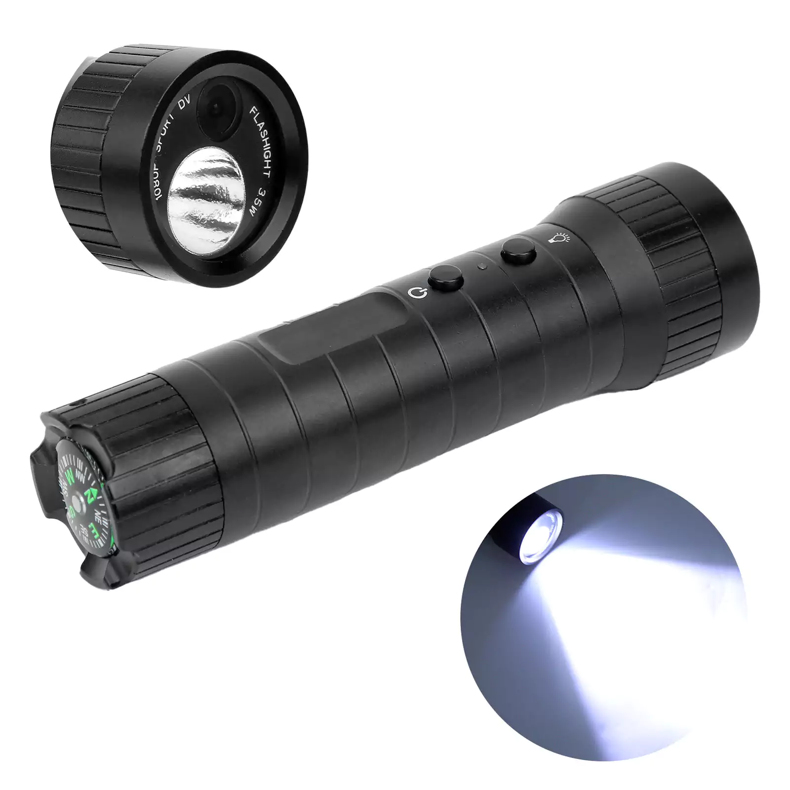 Mini Sport Action Camera Flashlight, LED Tacticals Flashlight