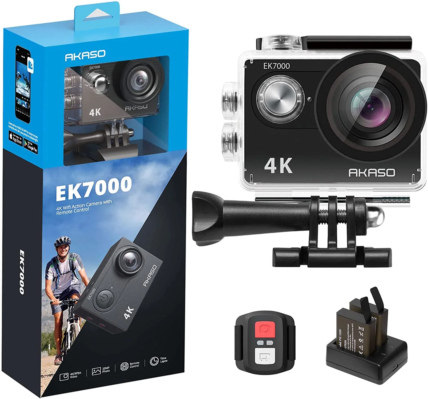 AKASO EK7000 4K30FPS Action Camera, Best Action Camera Protector