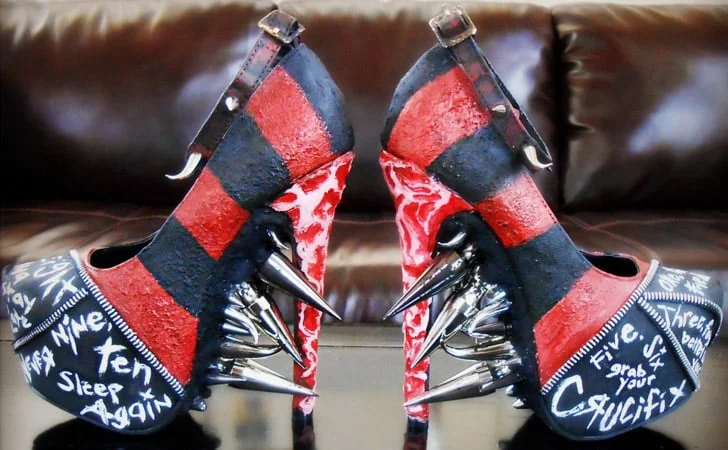 Freddy Krueger Spiked Pumps, Ugly Shoes