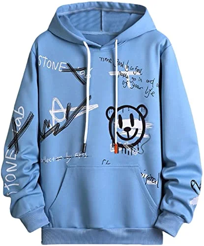 Graphic Drawstring Hoodie