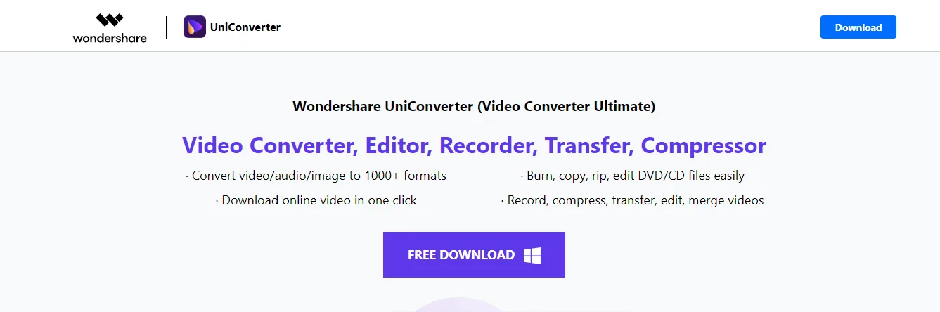 Wondershare Uniconverter