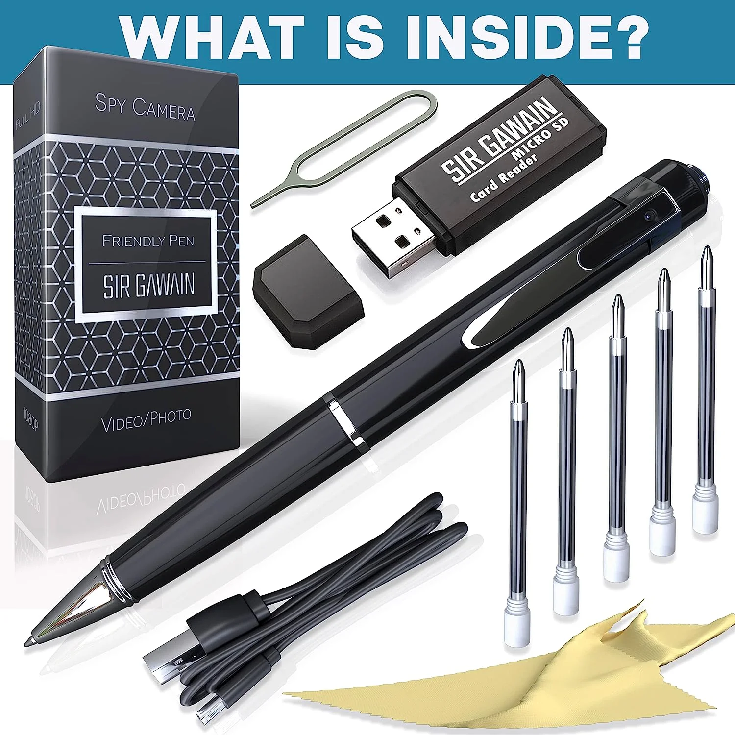 Sirgawain Hidden Camera Pen, Hidden Cameras