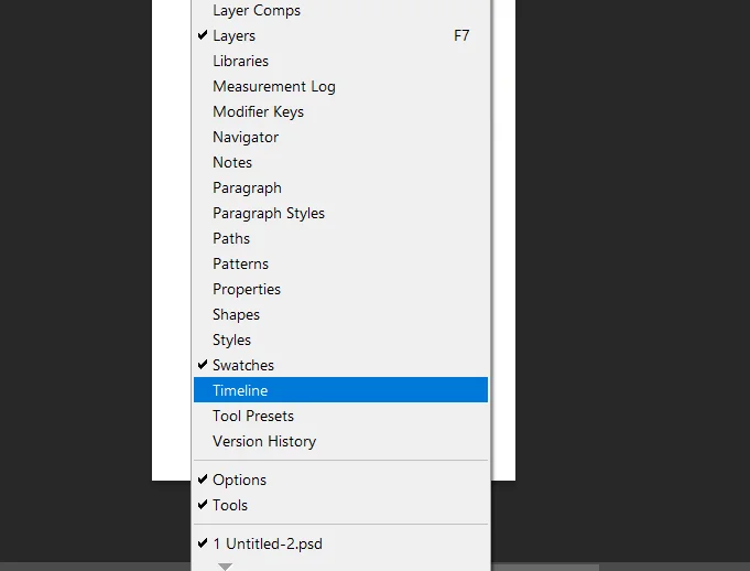 Timeline Panel