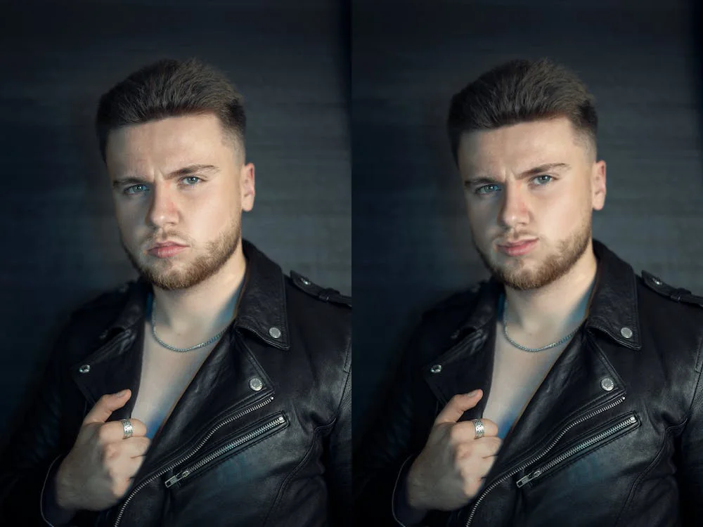 Face Tool Example Before After