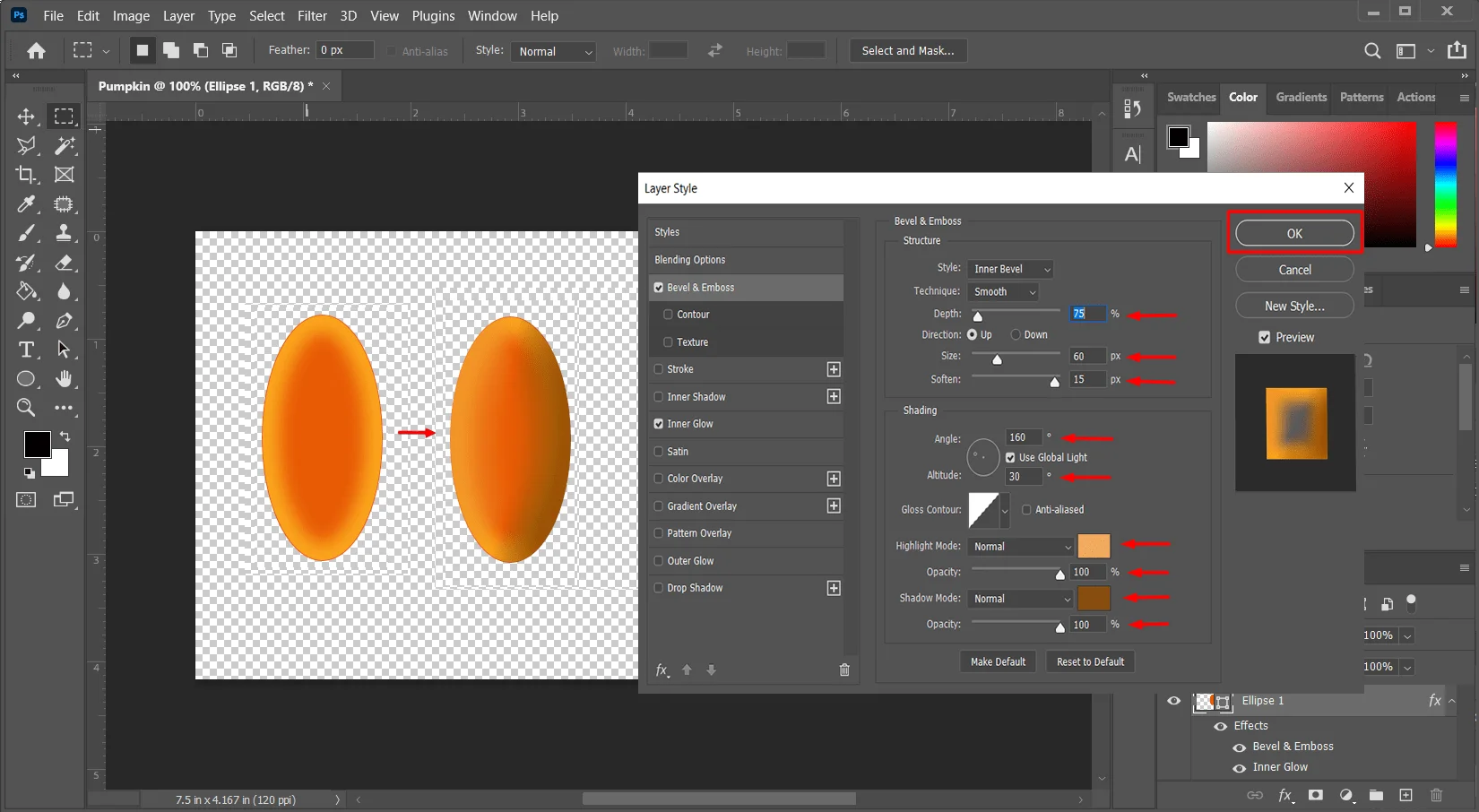 Bevel and Emboss Effect for Eclipse, GraphicsCycle