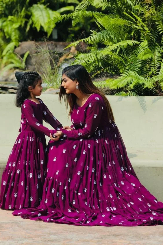 Having the Same Dress, Mother Daughter Photoshoot