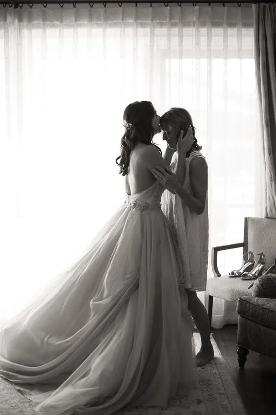 Forehead Kiss, Mother and Daughter Photography