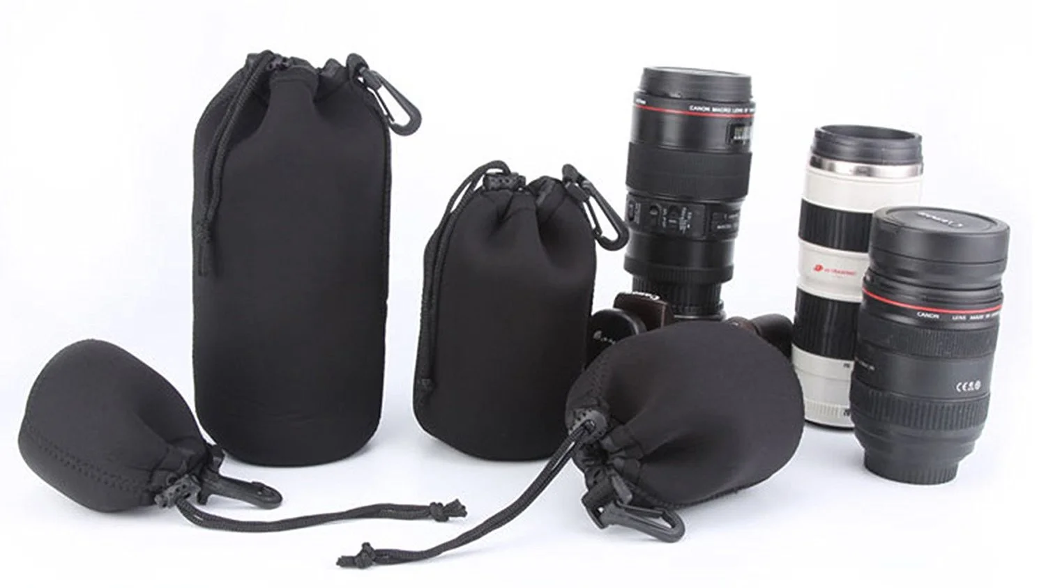 Camera lens pouches bag