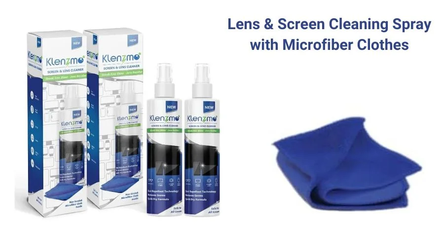 Lens & Screen Cleaning Spray with Microfiber Clothes, Best Camera Accessories