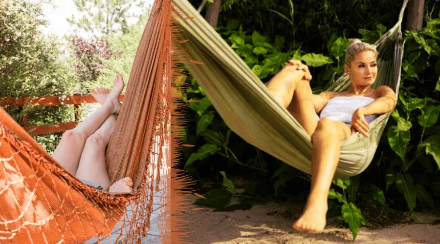 Feet Dangling off of a Hammock