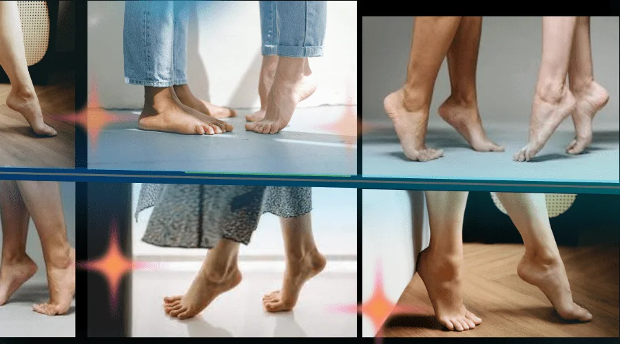 Standing on Tiptoe for Bare Feet Photography, Feet Picture Ideas