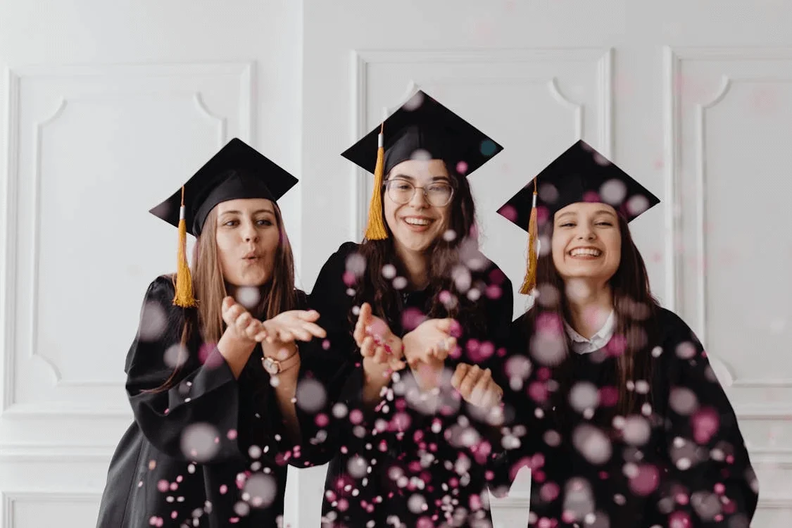 Confetti Celebration, Best Graduation Photo Ideas