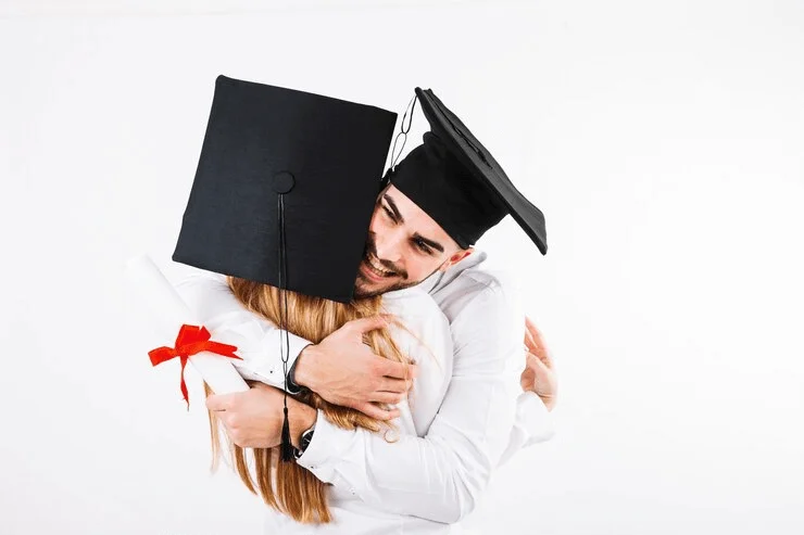 Hugging Your Partner, Graduation Photo Ideas