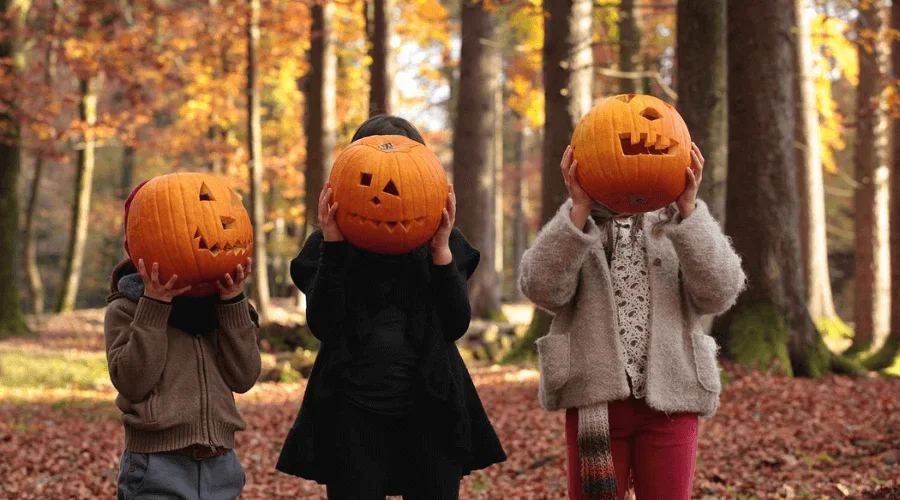 Pumpkin and Baby, Halloween photoshoot