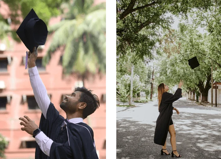 The Classic Cap Toss, Graduation Photo Ideas