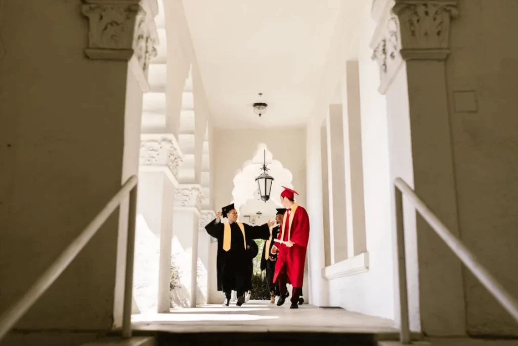 Walking Through the Corridor, Graduation Photo Ideas