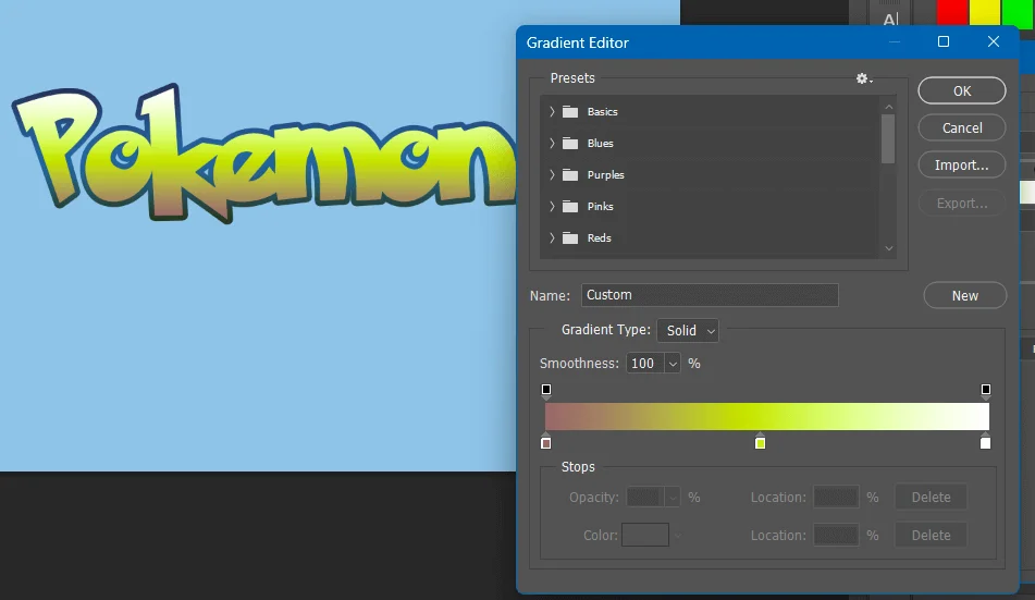 Gradient Overlay Pokemon Text Effects