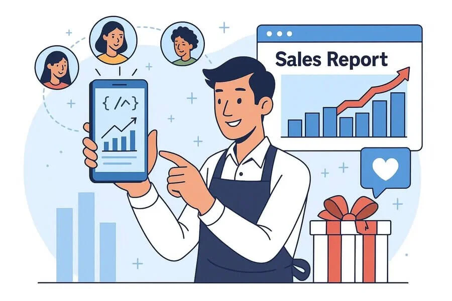 Graphic highlighting the importance of mobile apps for businesses and users, emphasizing convenience, engagement, and digital growth